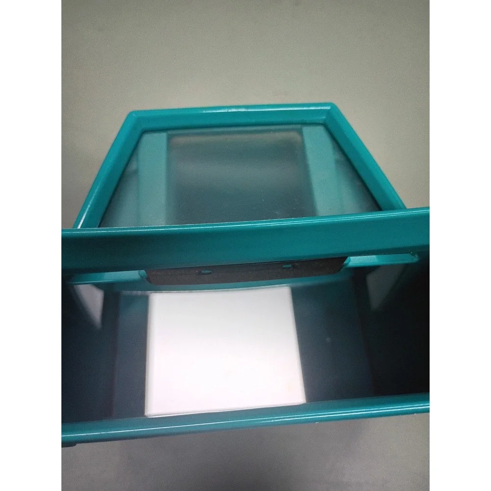 Vintage Realist Realorama 2001 Slide Viewer Turquoise 35mm Superslides with Box